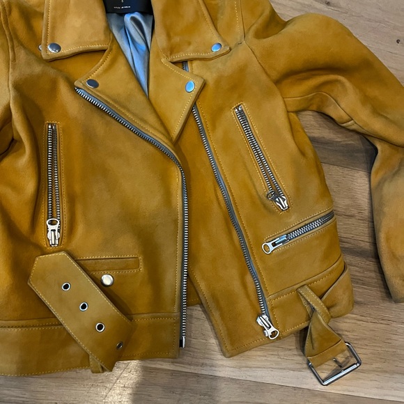 Nasty Gal Collection Suede Yellow Jacket - Picture 6 of 7